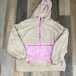 FP Movement by Free People Beige and Pink Hoodie
